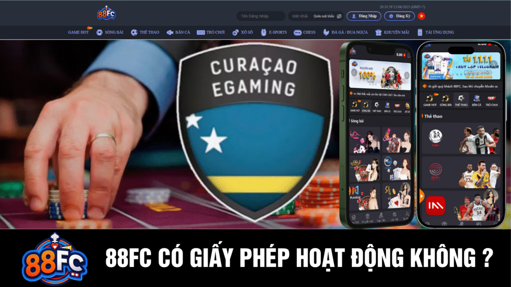 88FC có giấy phép hoạt động không?
