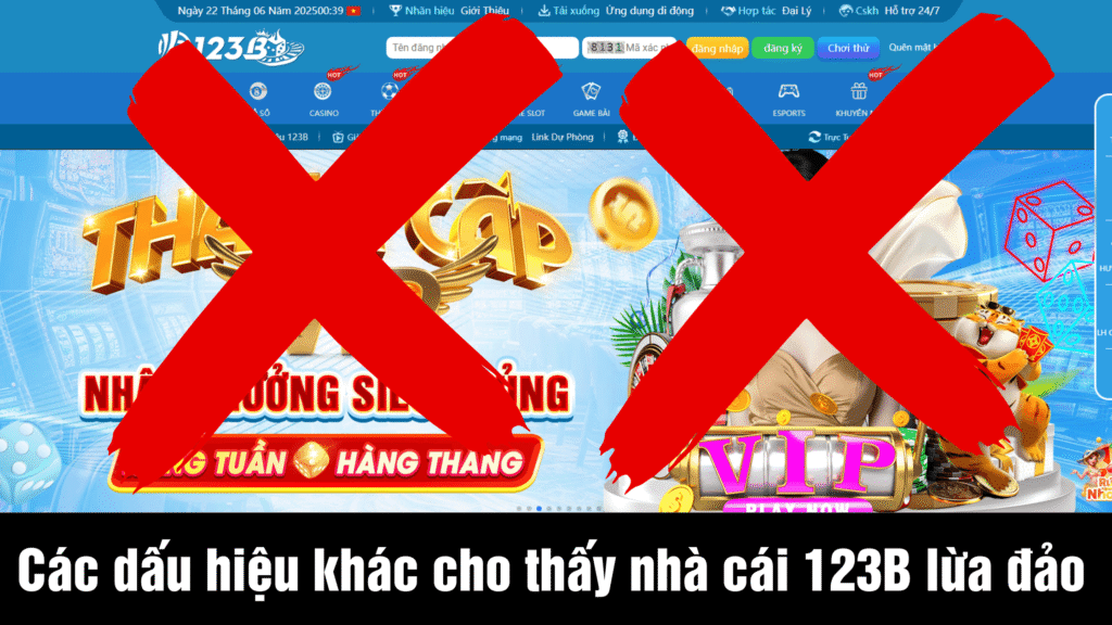 Nhà cái 123B lừa đảo