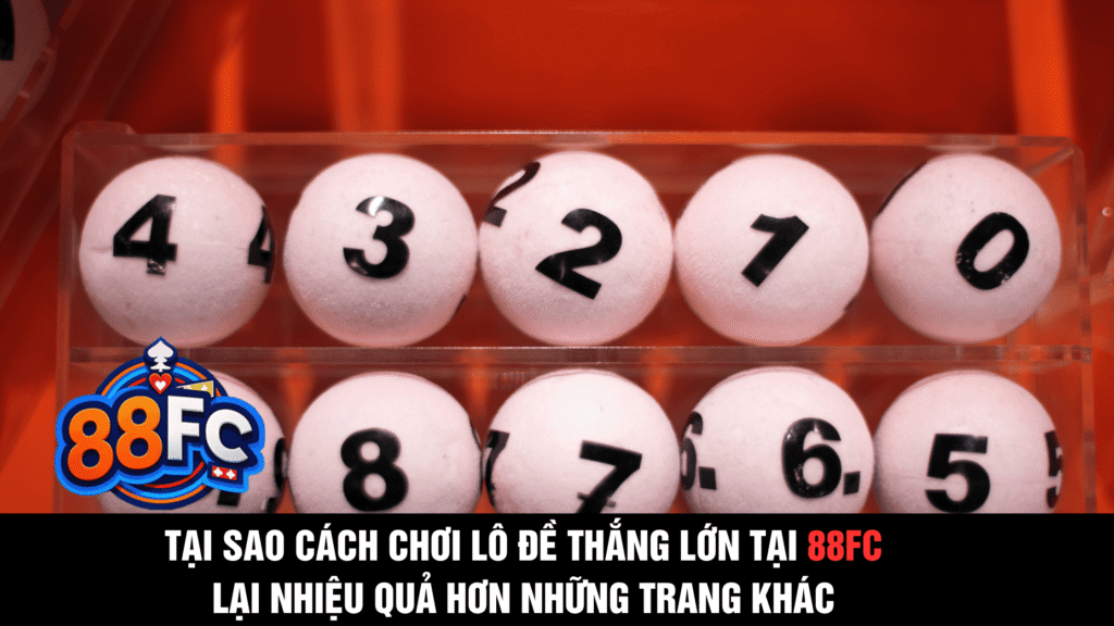 Cách chơi lô đề thắng lớn tại 88FC 7 8 3